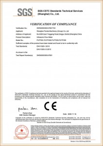 Certificazione CE-serie PUTF